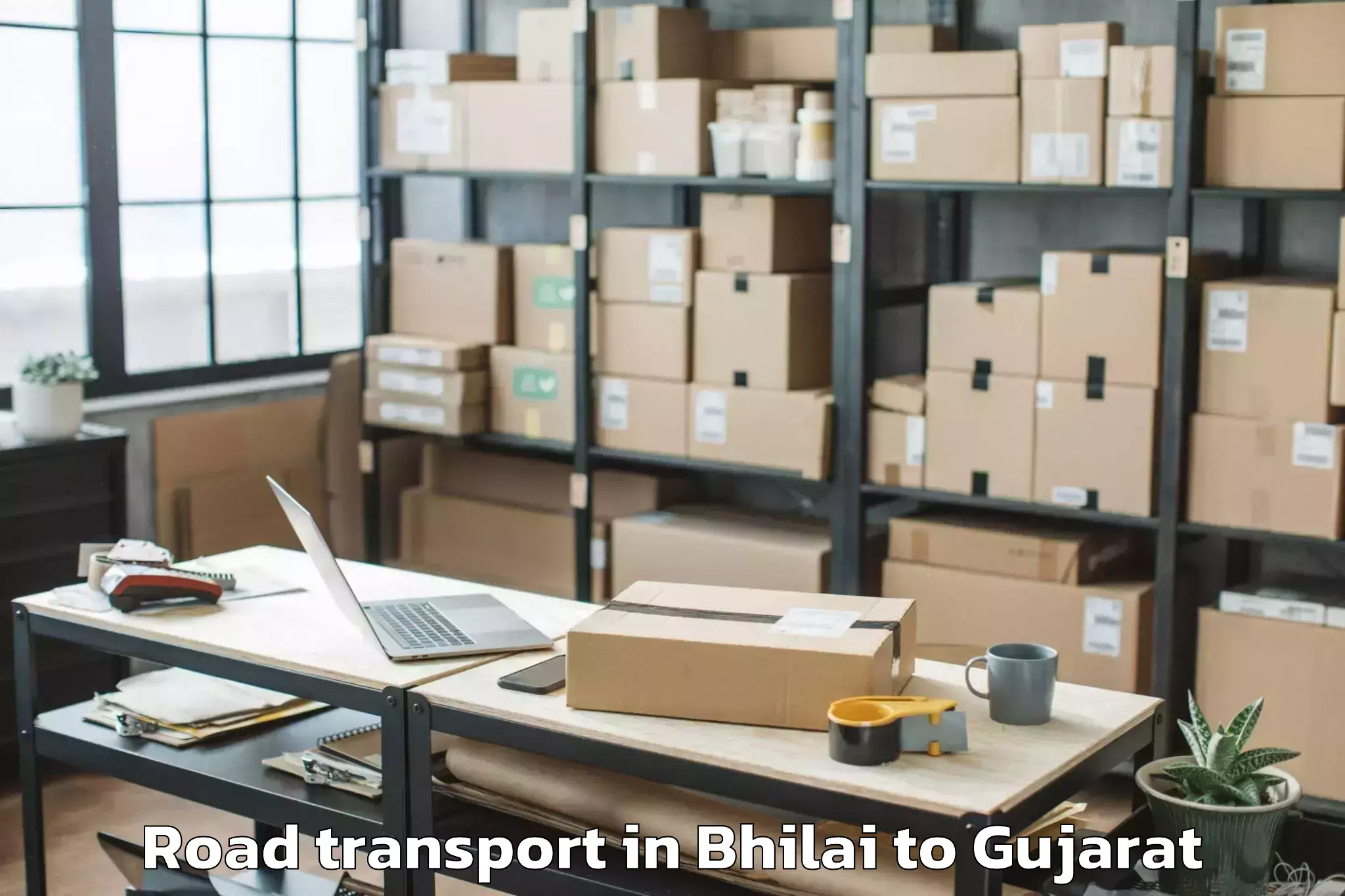 Book Your Bhilai to Okha Road Transport Today